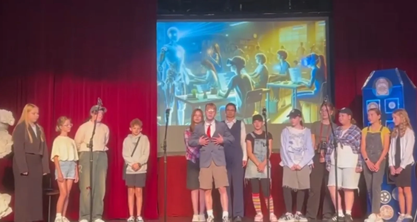 50-lecie Szkoły Podstawowej Nr 4 im. Polskich Podróżników w Iławie - Przedstawienie w Kinoteatrze